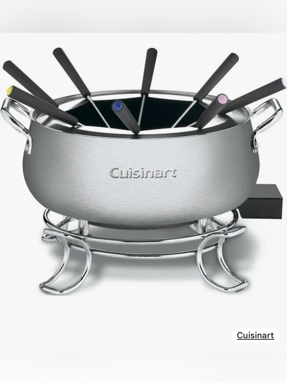 Cuisinart Silver Stainless Steel Fondue Set BRAND NEW